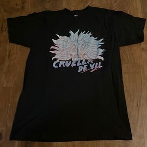 Disney 101 Dalmations mens S Cruella De Vil portrait character t-shirt black